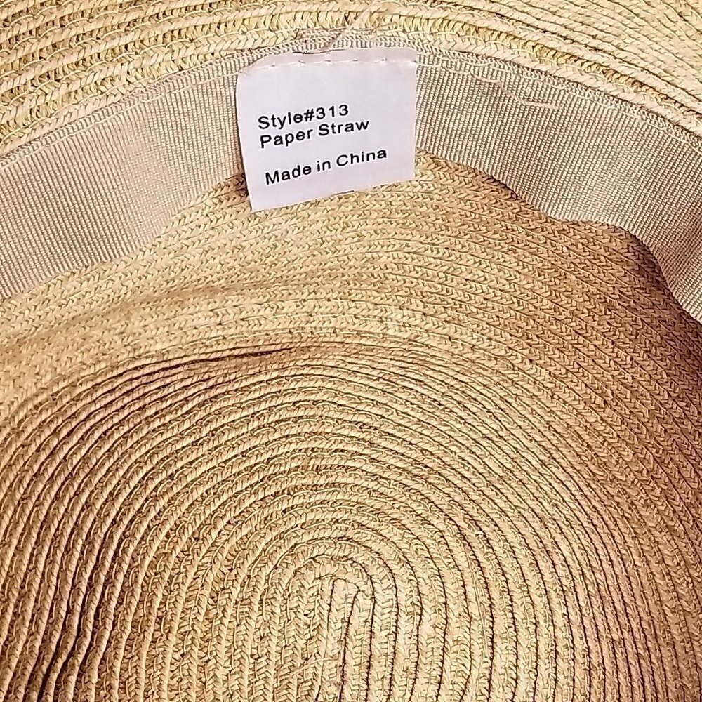 Gorgeous Paper Straw hat with accessories - Picture 7 of 7